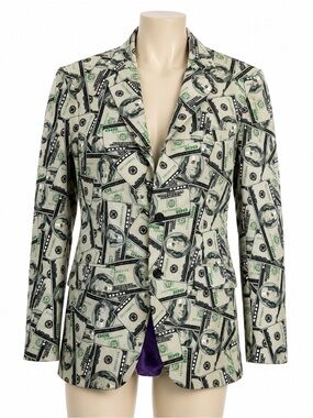 OppoSuits Money Blazer Jacket Mens US 42 Novelty Cash Print Party